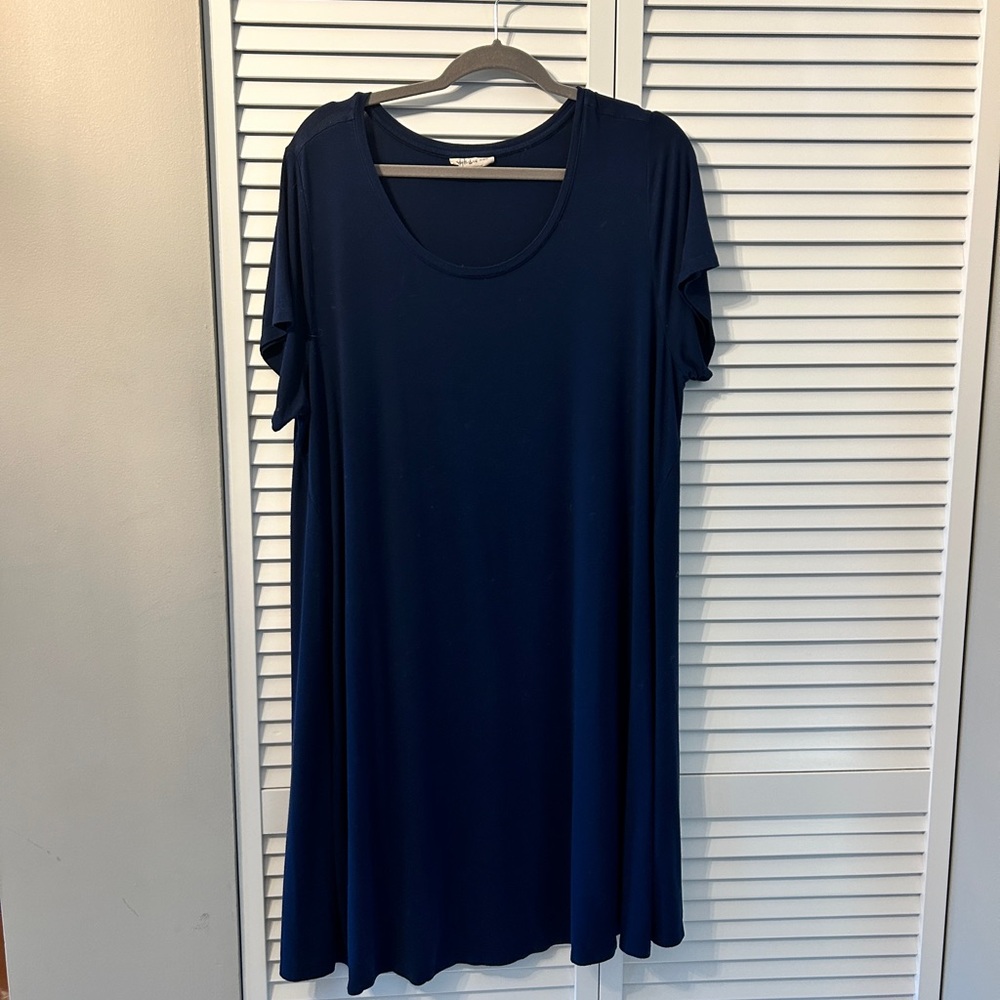 Style & Company Navy Blue short sleeve dress